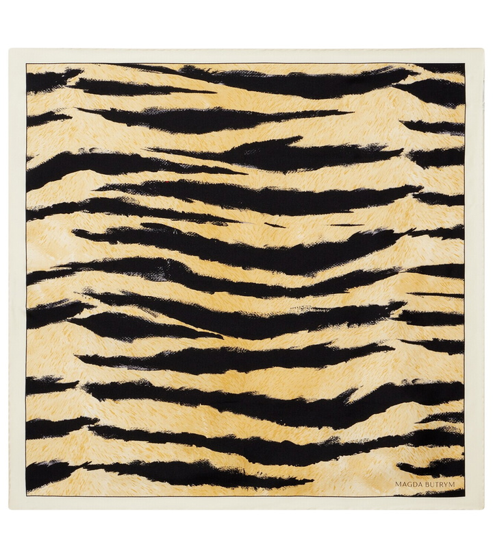 Photo: Magda Butrym Printed silk scarf