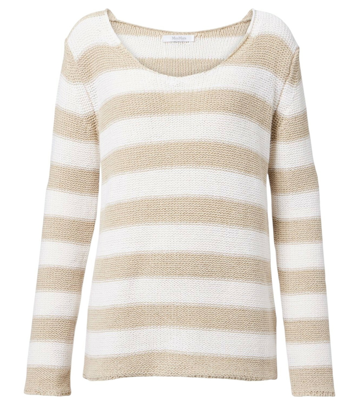 MAX MARA 25S LONG-SLEEVE STRIPED SWEATER 128