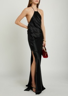 Delos Anais Satin Maxi Dress Black