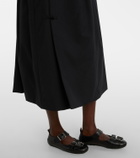 Noir Kei Ninomiya Wool midi skirt