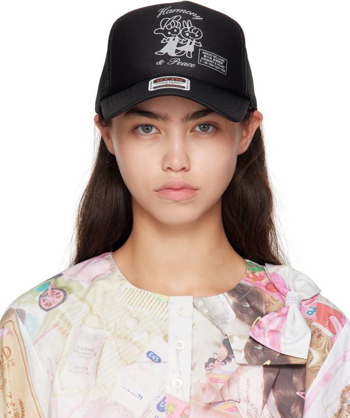 Photo: Ashley Williams Black 'Harmony & Peace' Otto Trucker Cap