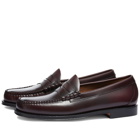 Bass Weejuns Men's Larson Penny Loafer in Wine Leather