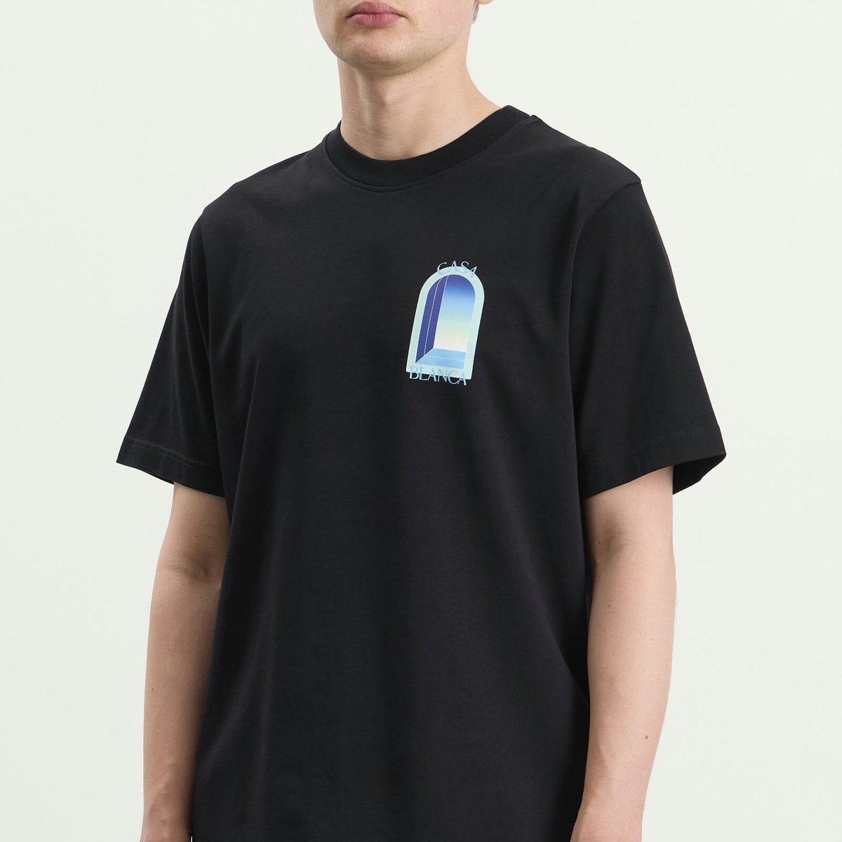 Casablanca Men's Gradient Arch T-Shirt in Black