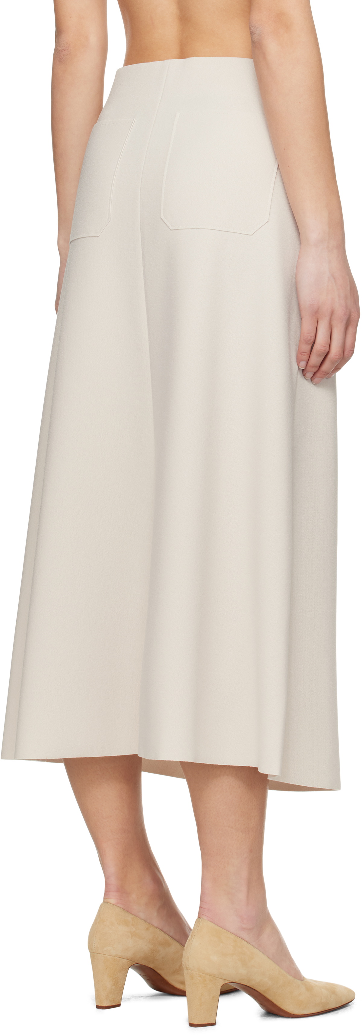 Birrot Beige Lay2 A Midi Skirt