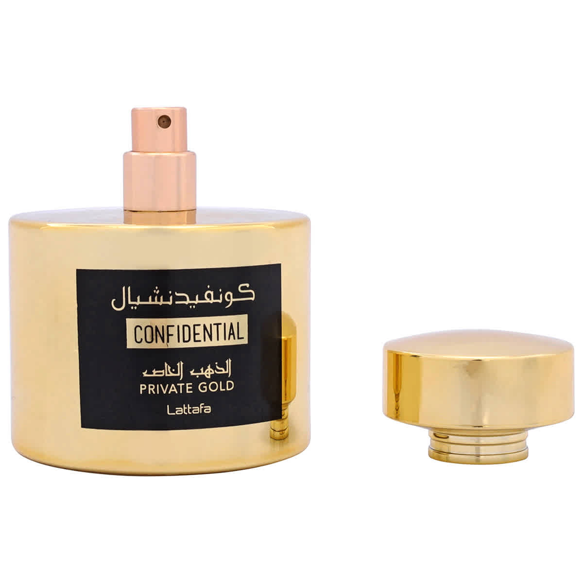Lattafa Unisex Confidential Private Gold EDP Spray 3.38 oz Fragrances 6291107459707
