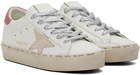 Golden Goose White & Pink Hi Star Classic Sneakers