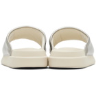 Y-3 Silver 'Y-3' Slides