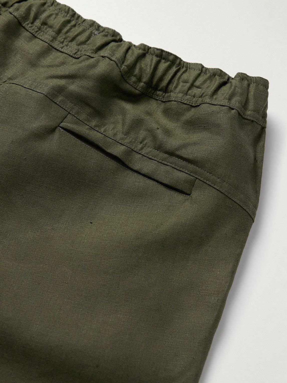 Derek Rose - Sydney 2 Straight-Leg Linen Drawstring Shorts - Green