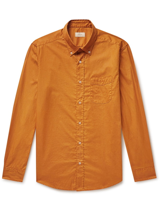Photo: Altea - Preston Button-Down Collar Cotton-Twill Shirt - Orange