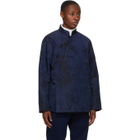 Blue Blue Japan Navy and Black Kagozome Oxford Jacket