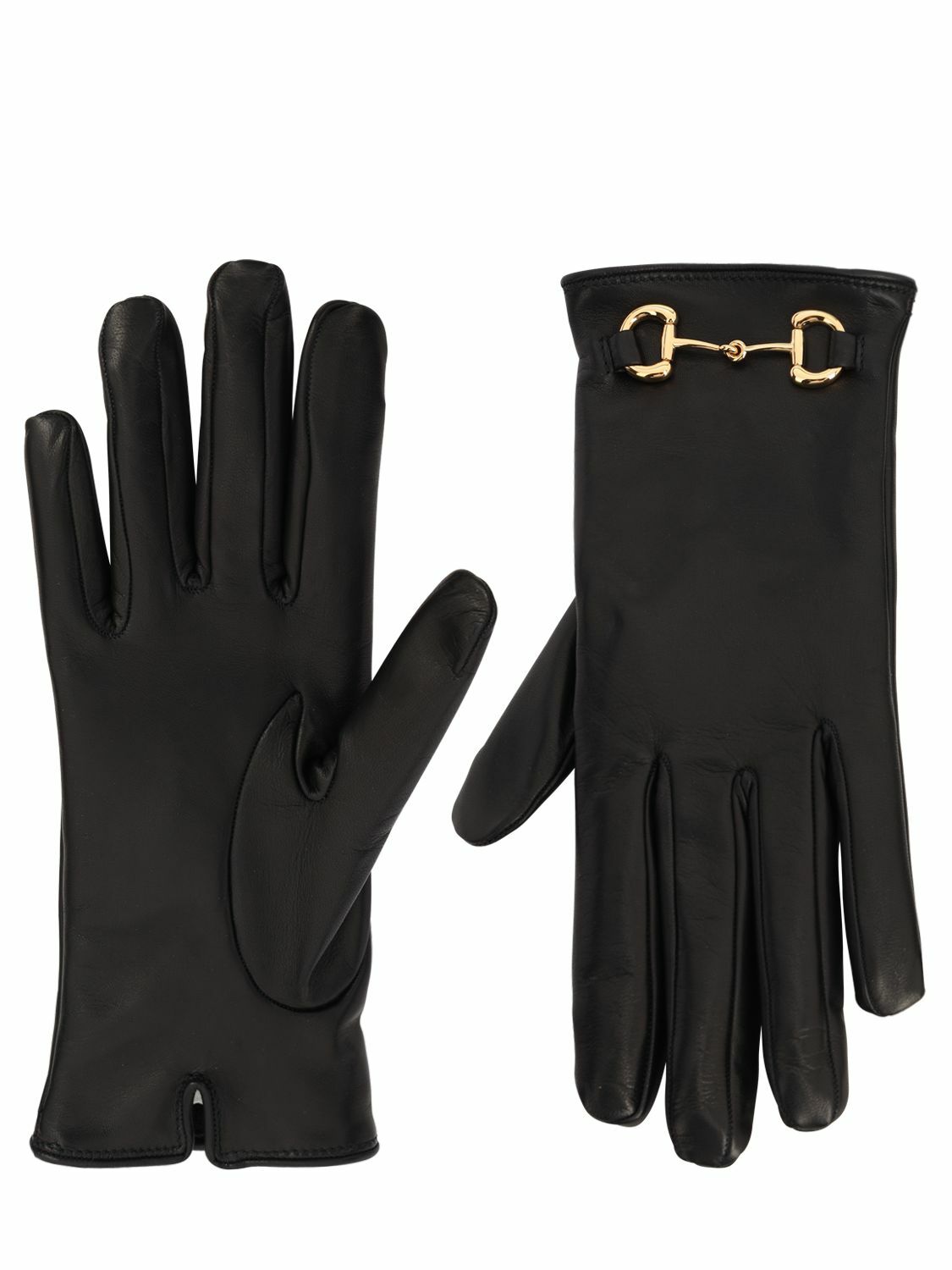 GUCCI - Leather Gloves W/ Horsebit Gucci