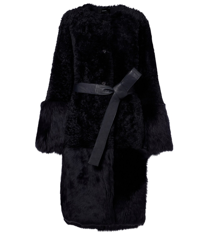 Photo: Joseph Tina belted shearling coat