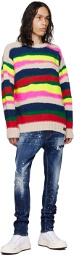 Dsquared2 Multicolor Waved Sweater