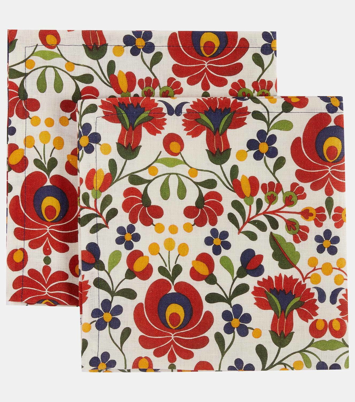 La DoubleJ Windflower Large set of 2 linen napkins