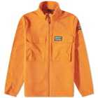 Napapijri Men's Polar Fleece Jacket in Orange Butternut