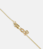 Sydney Evan Wing and Starburst 14kt gold necklace with diamonds