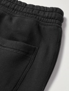 TOM FORD - Tapered Garment-Dyed Cotton-Jersey Sweatpants - Black