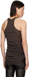 Rick Owens Gray Porterville Basic Rib Tank Top