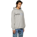 VETEMENTS Grey Vertical Cut-Up Logo Hoodie