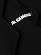 Jil Sander - Logo-Print Cotton-Jersey Hoodie - Black