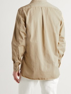 TOD'S - Garment-Dyed Cotton Shirt - Neutrals