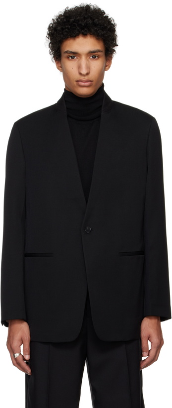 Photo: Jil Sander Black Wool Tailored Blazer