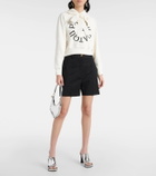 Patou Mid-rise wool-blend Bermuda shorts