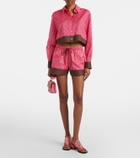 Valentino Printed cotton shorts