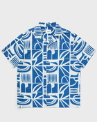 Parlez Link Cuban Shirt Blue - Mens - Shortsleeves