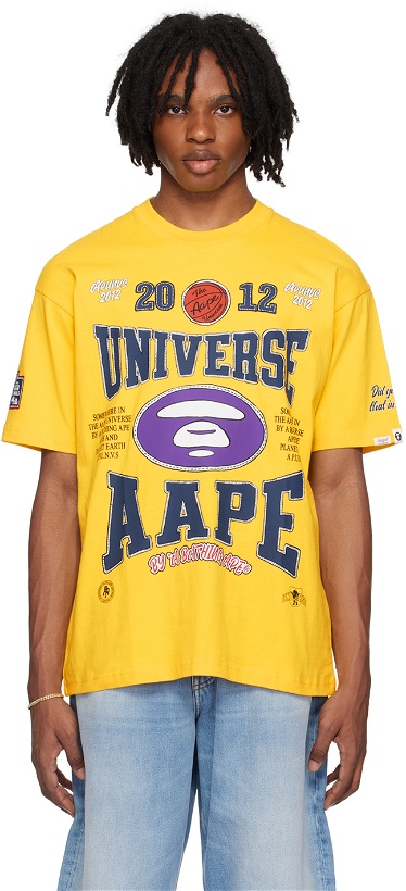 Photo: AAPE by A Bathing Ape Yellow Theme T-Shirt