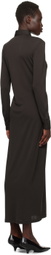 Filippa K Brown Shirt Midi Dress