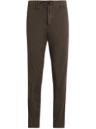MAN 1924 - Tomi Tapered Cotton-Blend Twill Drawstring Trousers - Gray