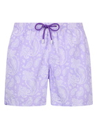 MC2 Saint Barth Man Lightweight Fabric Swim-shorts Lighting With Paisley Print