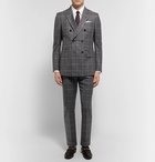 Gucci - Grey Slim-Fit Embroidered Prince of Wales Checked Wool and Cotton-Blend Suit - Men - Gray