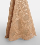 Elie Saab Embellished tulle bustier gown