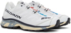 Salomon White & Gray XT-4 Sneakers