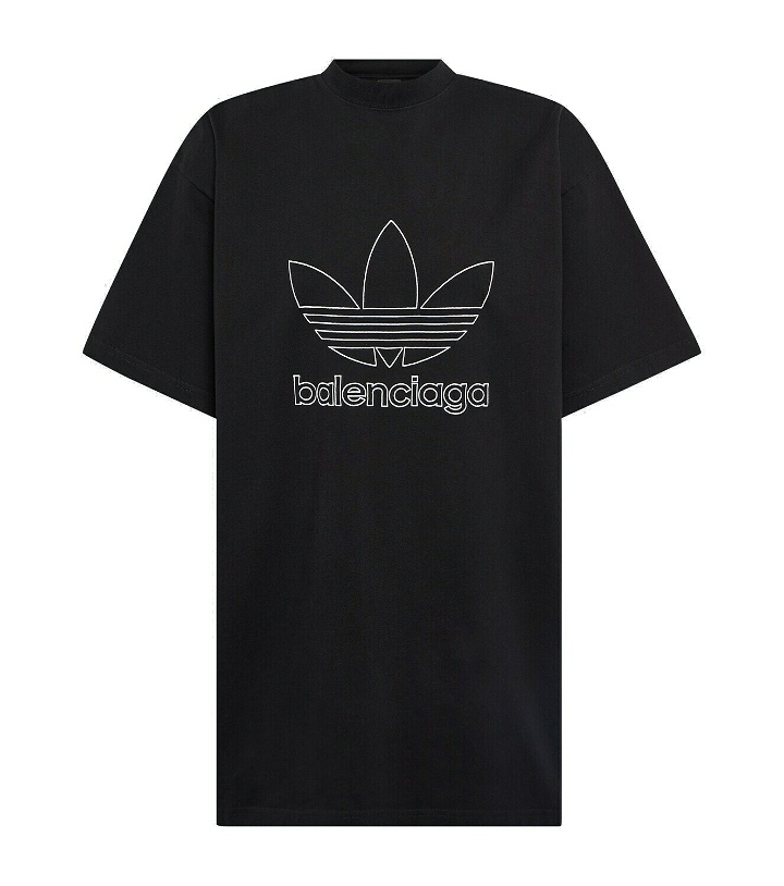 Photo: Balenciaga x Adidas logo cotton T-shirt
