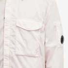 C.P. Company Men's Chrome-R Pocket Overshirt in Heavenly Pink