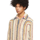 Bode Off-White and Multicolor Crochet Shirt