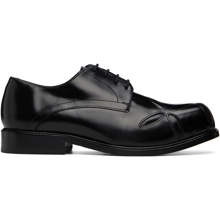Photo: Stefan Cooke Black Slashed Square Toe Derbys