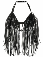 VAQUERA - Cotton Blend Fringe Bra