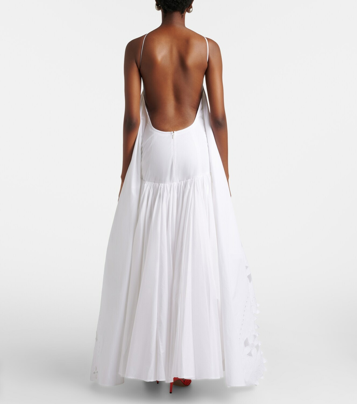 white christmas dresses Jacquemus La robe Murano Cotton Dress – Runway Catalog main image 0