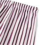 Sunspel - Striped Cotton Boxer Shorts - Red