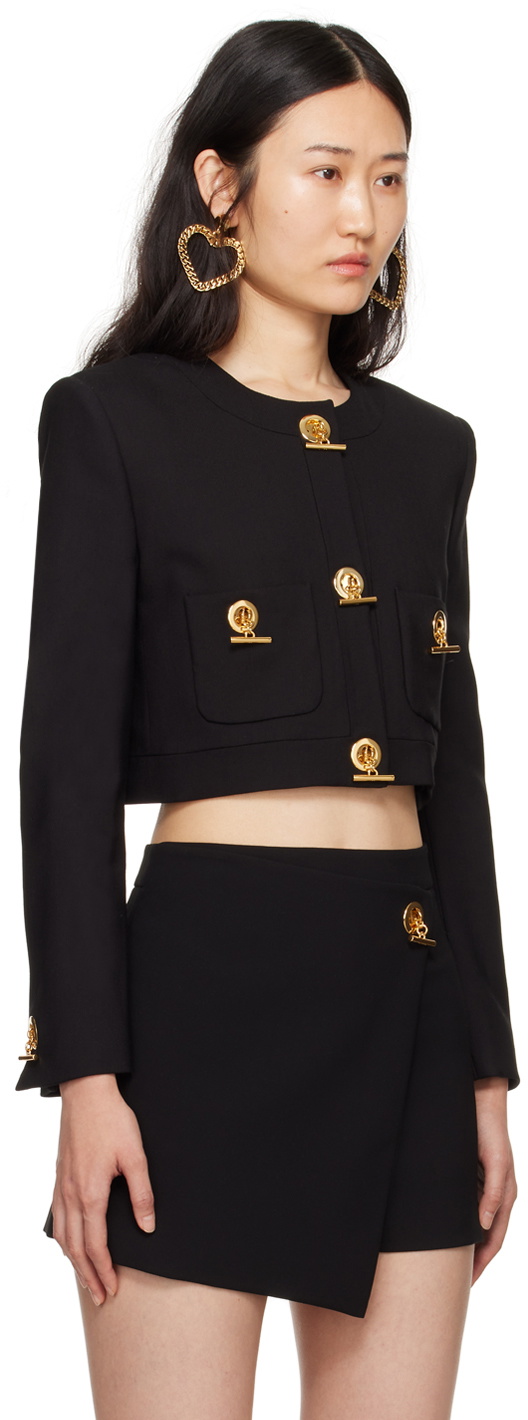 Moschino Black Chains & Hearts Jacket