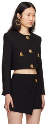Moschino Black Chains & Hearts Jacket