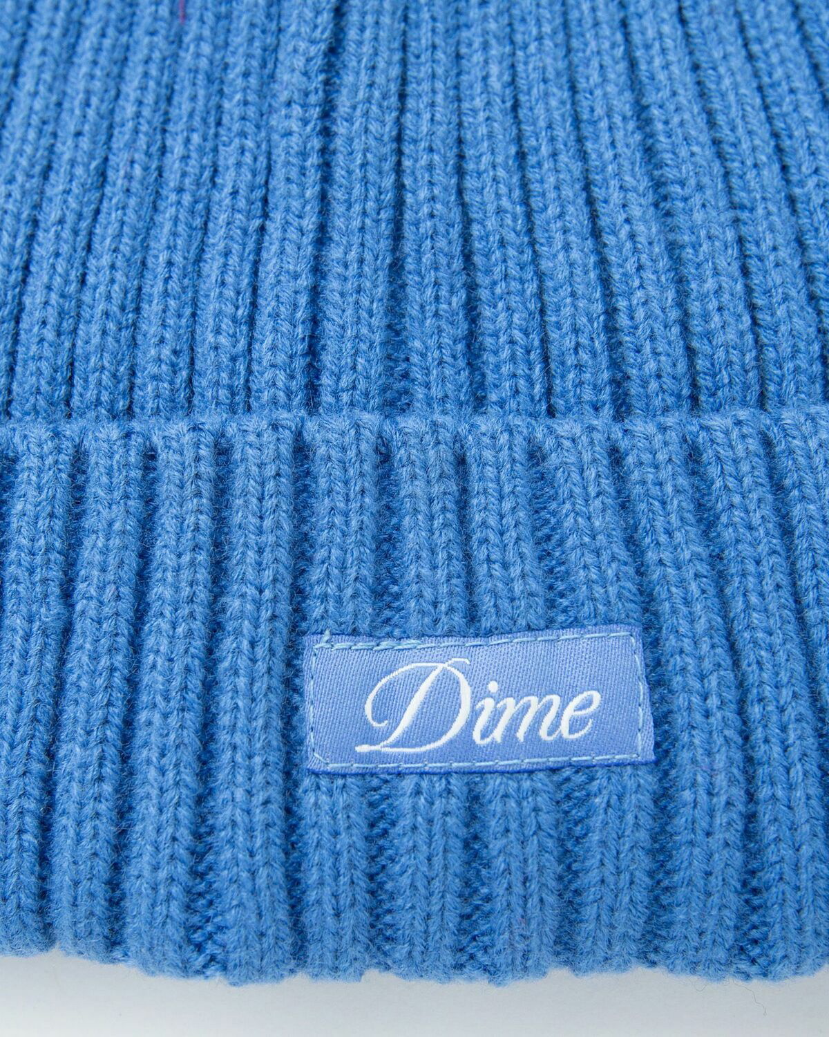 Dime MTL Cursive Fold Beanie Blue Mens Beany Dime