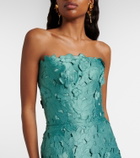 Costarellos Vella guipure lace maxi dress
