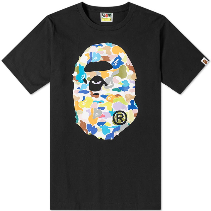 Photo: A Bathing Ape Multi Camo Big Ape Head Tee