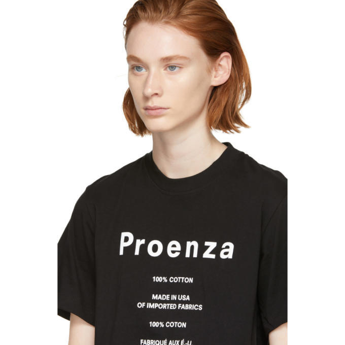 Proenza Schouler Black PSWL Care Label T Shirt Proenza Schouler