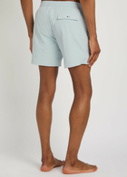 Boss Stretch-seersucker Swim Shorts Blue
